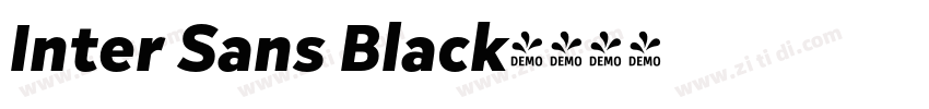 Inter Sans Black字体转换
